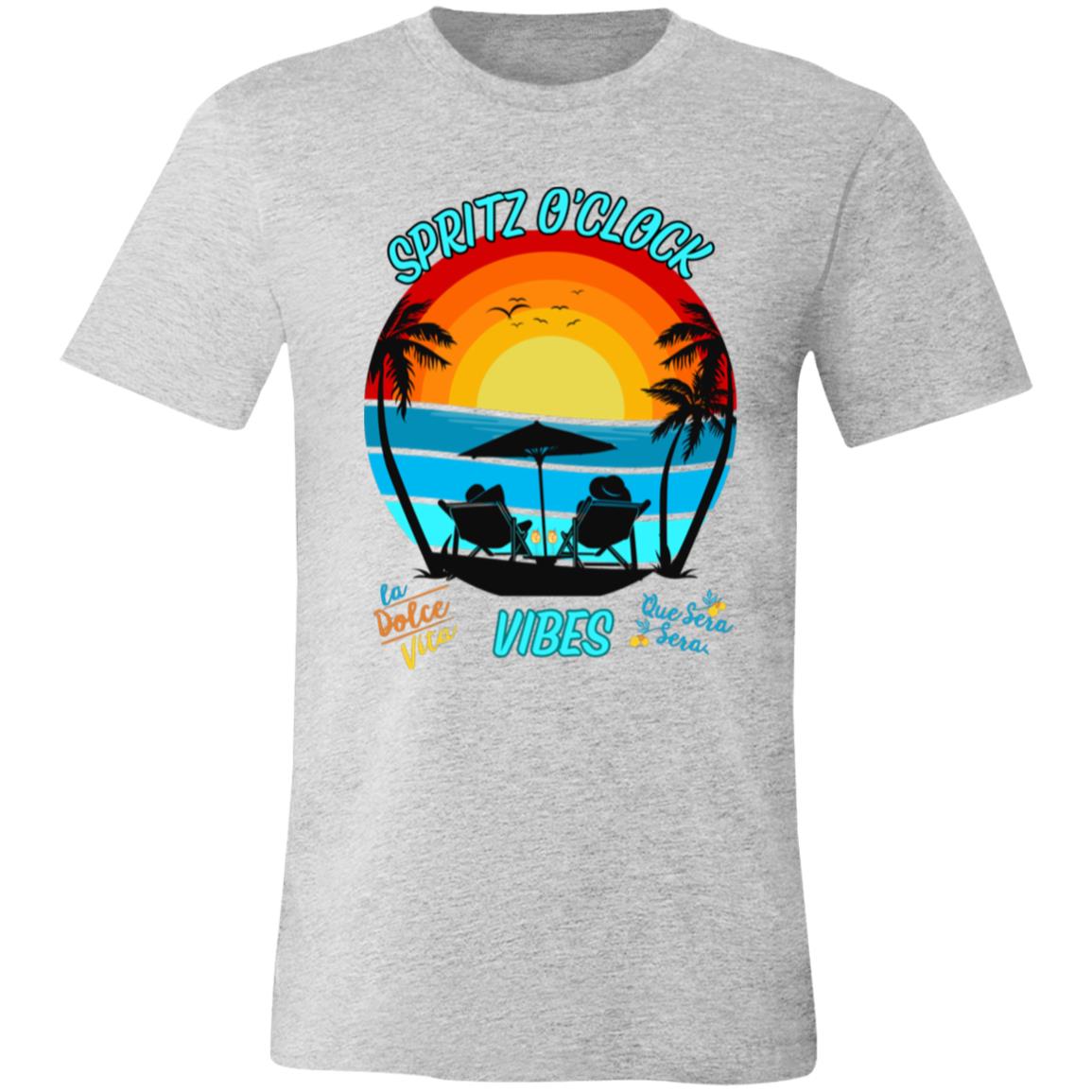 Aperol Spritz Vibes Bella + Canva 3001 Womens Short-Sleeve T-Shirt