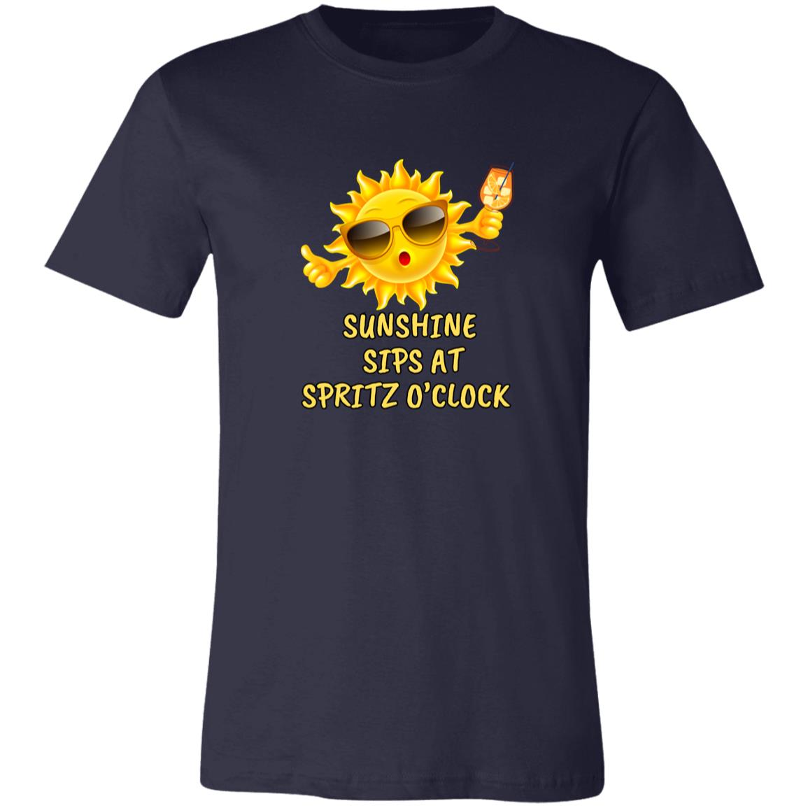 Spritz Sunshine Sips Womens Short-Sleeve T-Shirt Bella + Canvas