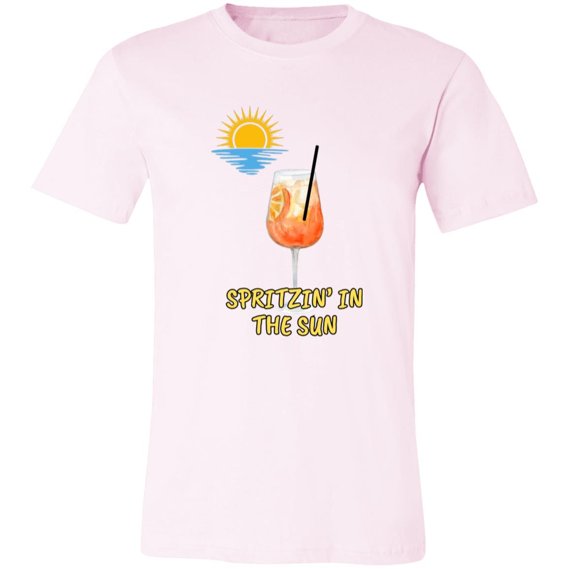 Spritzin' in the Sun Aperol Spritz Short-Sleeve Bella + Canvas Womens T-Shirt