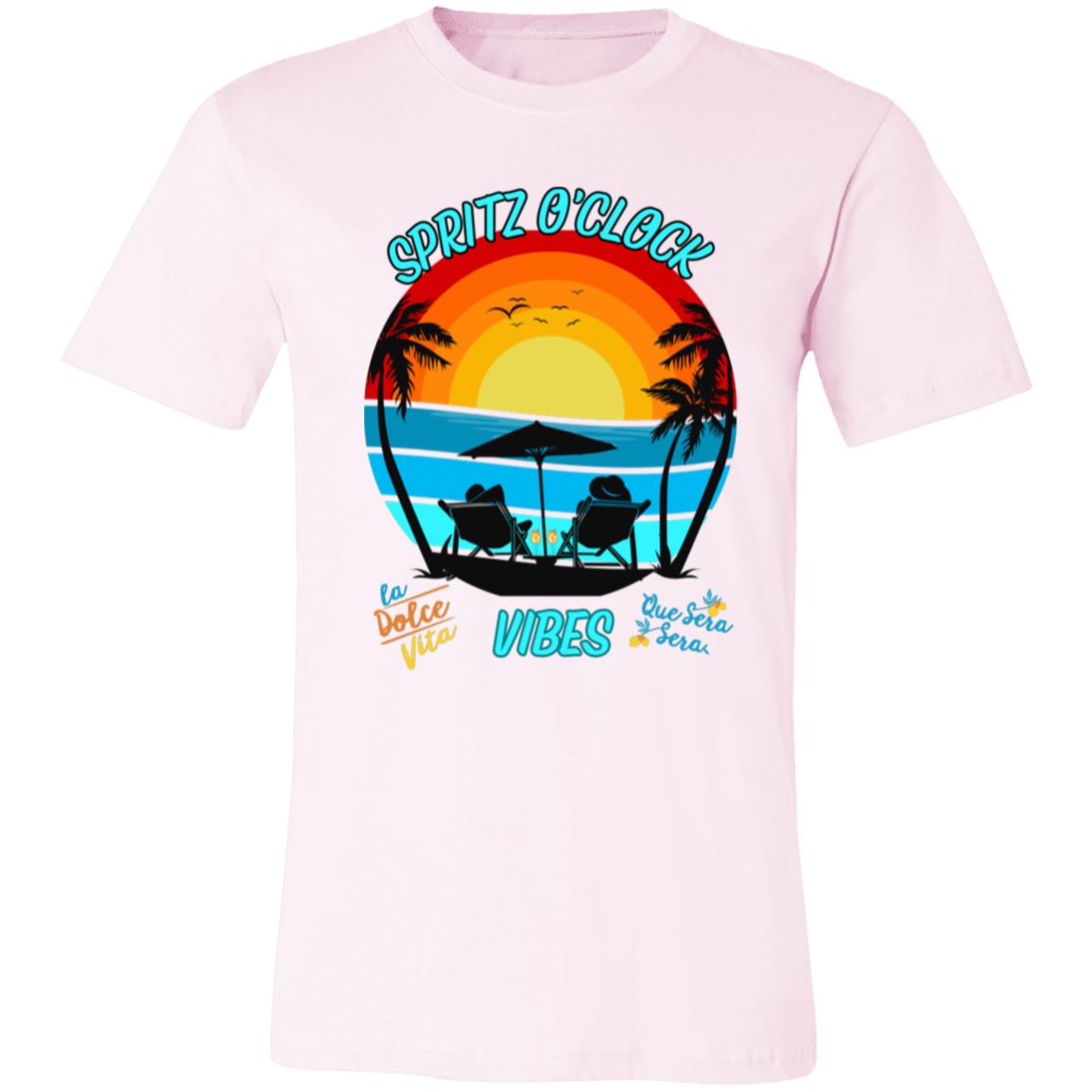 Aperol Spritz Vibes Bella + Canva 3001 Womens Short-Sleeve T-Shirt