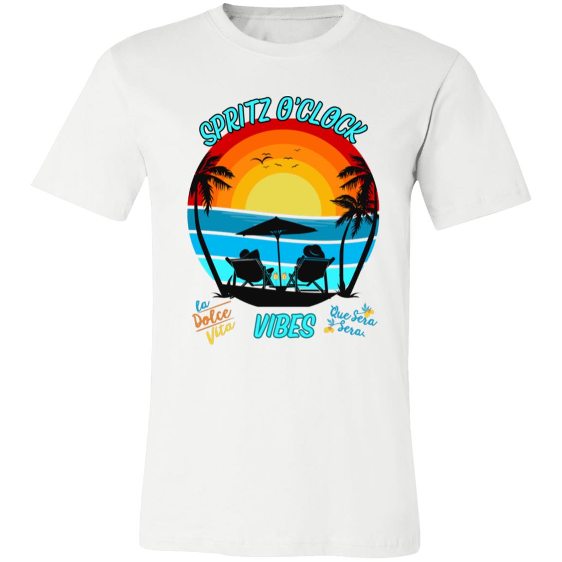 Aperol Spritz Vibes Bella + Canva 3001 Womens Short-Sleeve T-Shirt