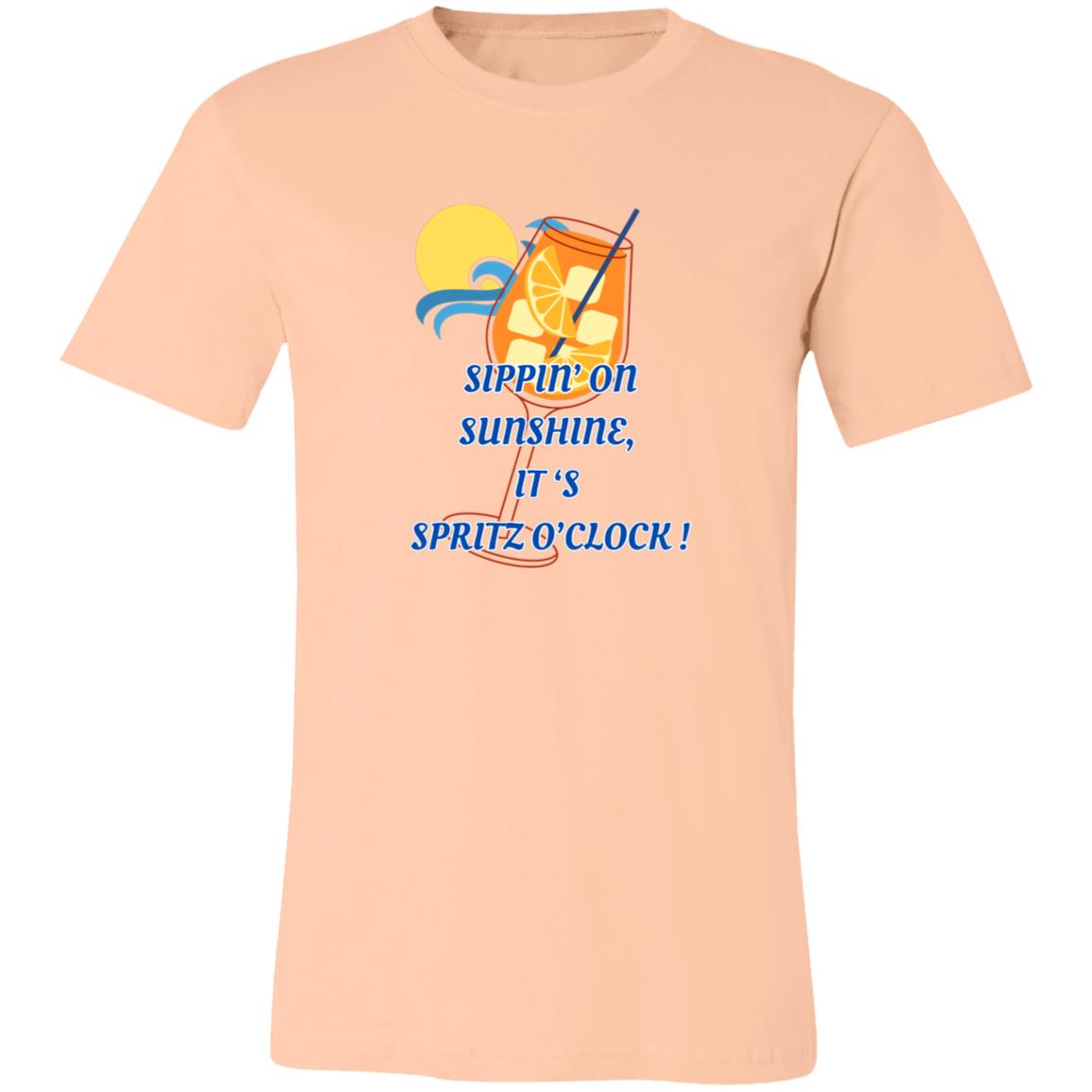 Spritz O'Clock Sippin on Sunshine Womens Bella + Canvas 3001 T-Shirt