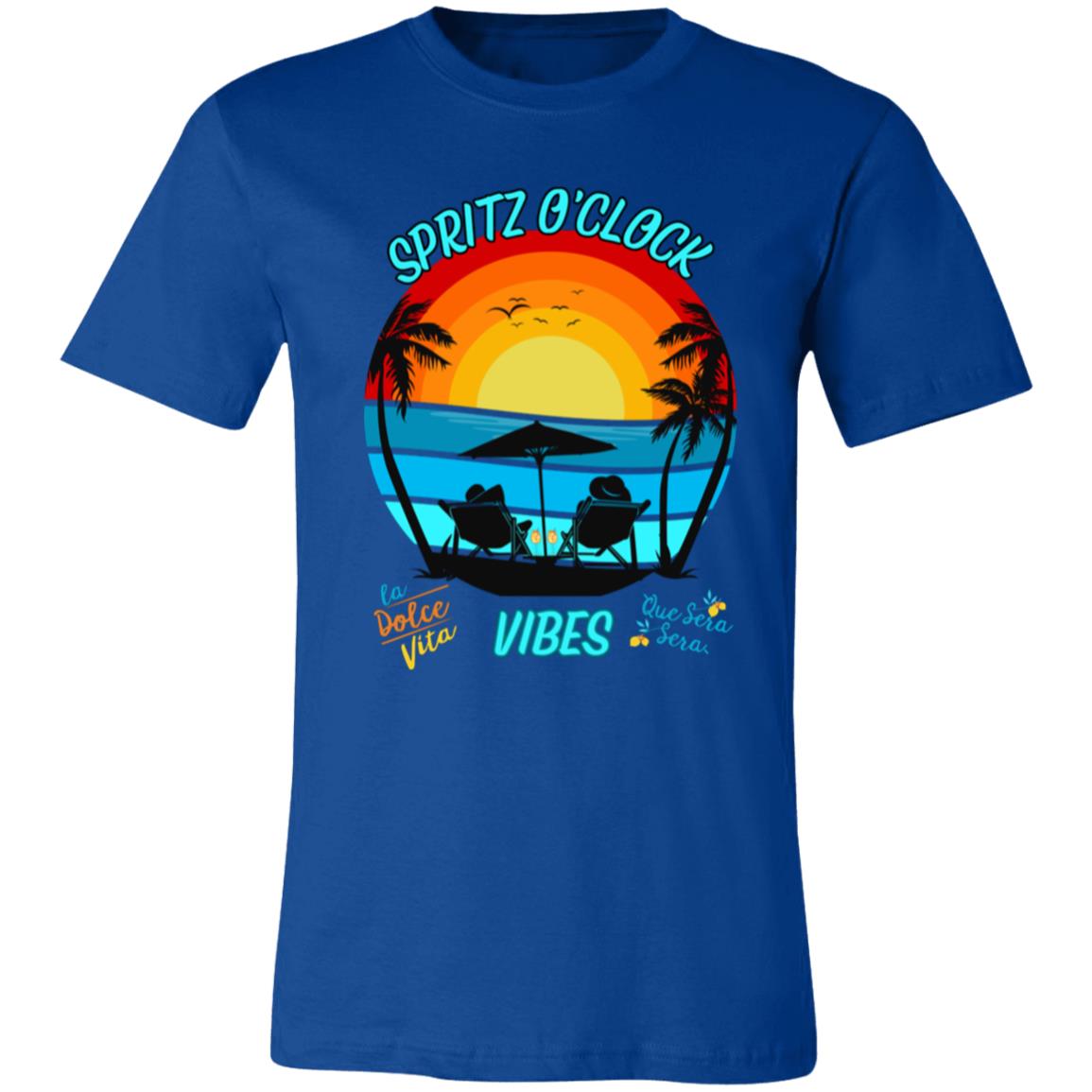 Aperol Spritz Vibes Bella + Canva 3001 Womens Short-Sleeve T-Shirt