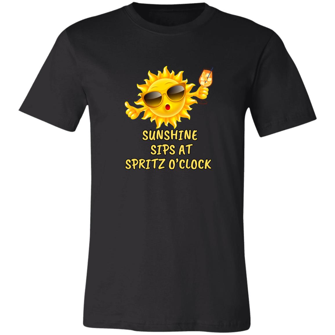 Spritz Sunshine Sips Womens Short-Sleeve T-Shirt Bella + Canvas