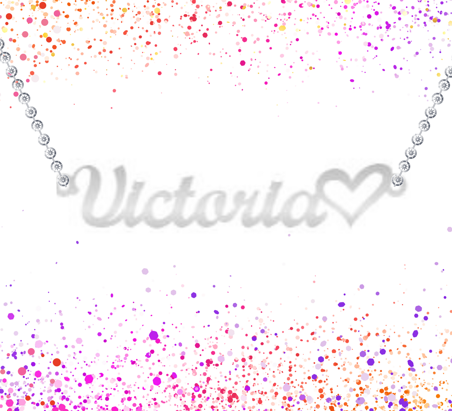 PERSONALIZED NAME NECKLACE WITH HEART