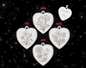 Birth Flower Heart Necklace Personalized Gift for Mother's Day, Birthday, Best Friend Gift (12 Flowers)