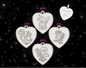 Birth Flower Heart Necklace Personalized Gift for Mother's Day, Birthday, Best Friend Gift (12 Flowers)