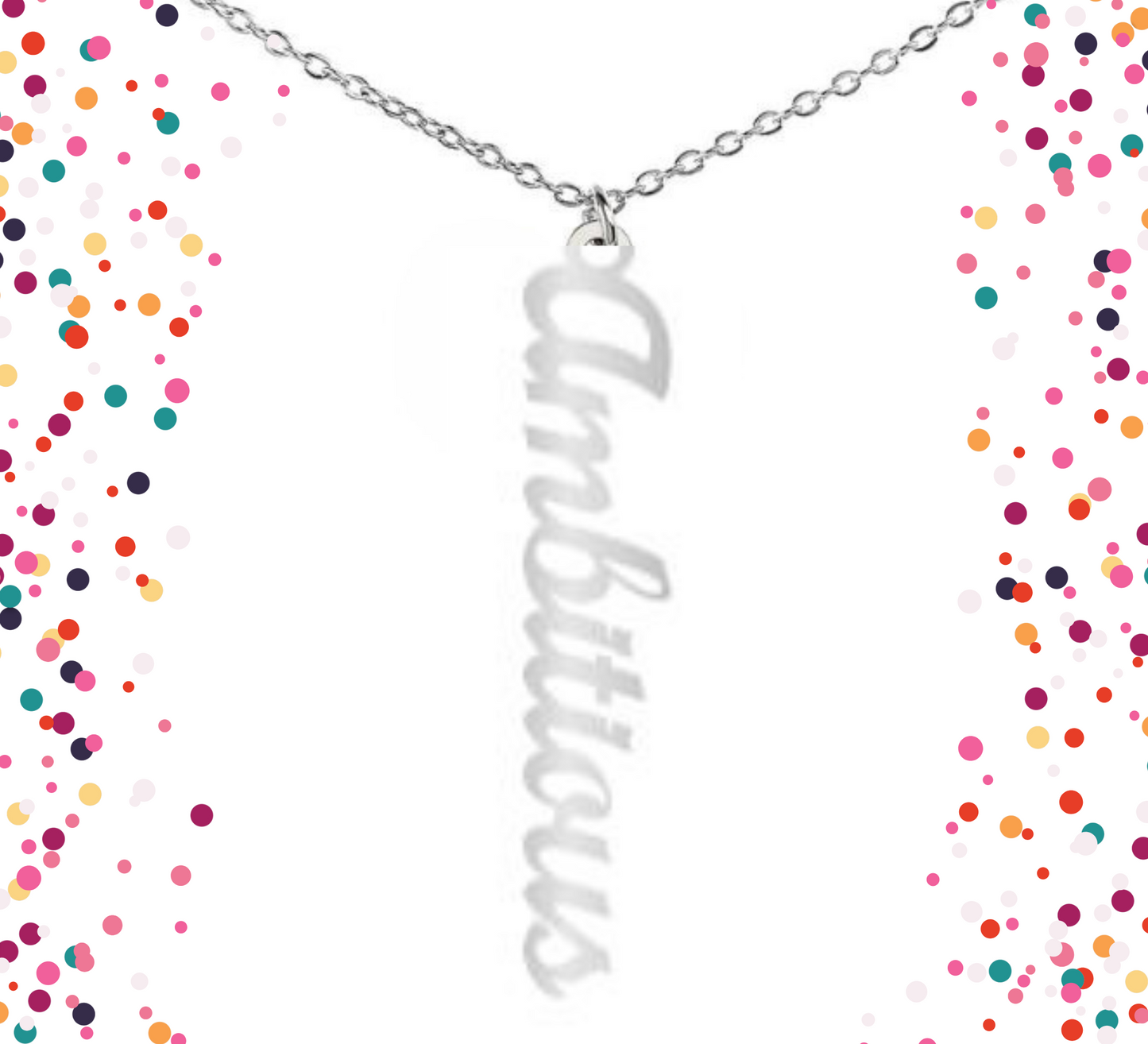 VERTICAL NAME NECKLACE - PERSONALIZED
