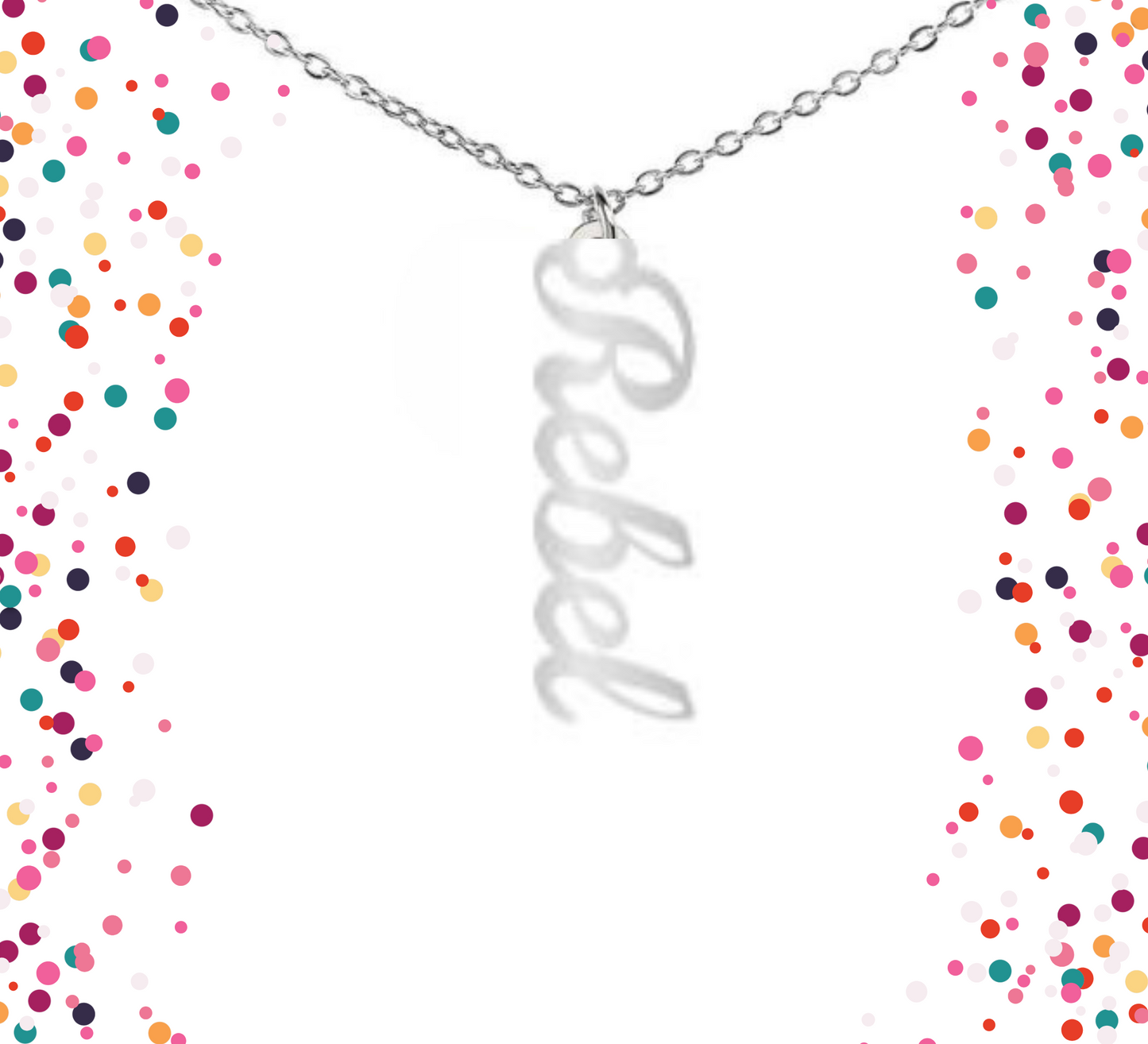 VERTICAL NAME NECKLACE - PERSONALIZED
