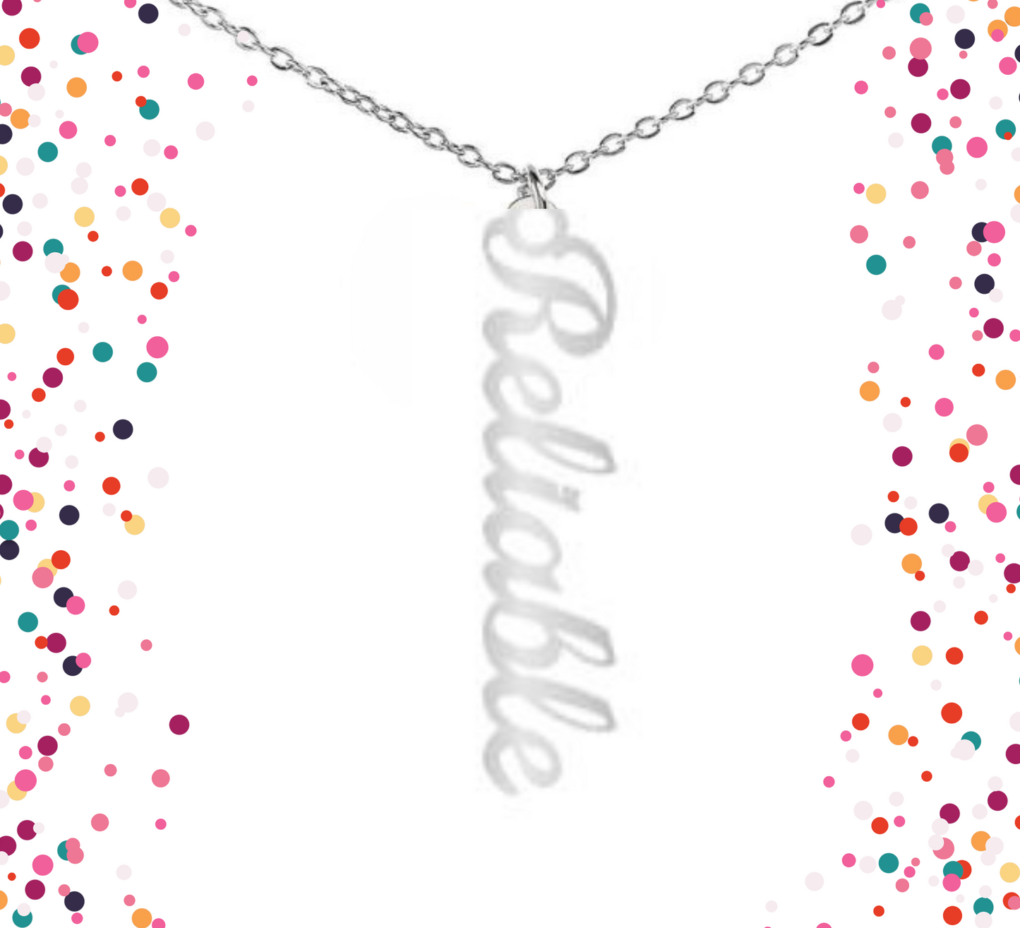 VERTICAL NAME NECKLACE - PERSONALIZED