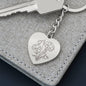 Birth Flower Keychain Personalize Gift for Mom, Daughter, Friend 12 Months (Jan-Dec)