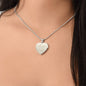 Capricorn Personalized Zodiac Constellation Map Heart Shaped Engravable Necklace