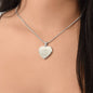 Aquarius Personalized Zodiac Constellation Map Heart Shaped Engravable Necklace