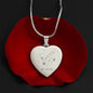Pisces Personalize Zodiac Constellation Map Heart Shaped Engravable Necklace