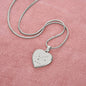 Pisces Personalize Zodiac Constellation Map Heart Shaped Engravable Necklace