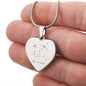 Scorpio Personalized Zodiac Constellation Map Heart Shaped Engravable Necklace
