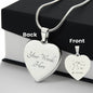 Aquarius Personalized Zodiac Constellation Map Heart Shaped Engravable Necklace