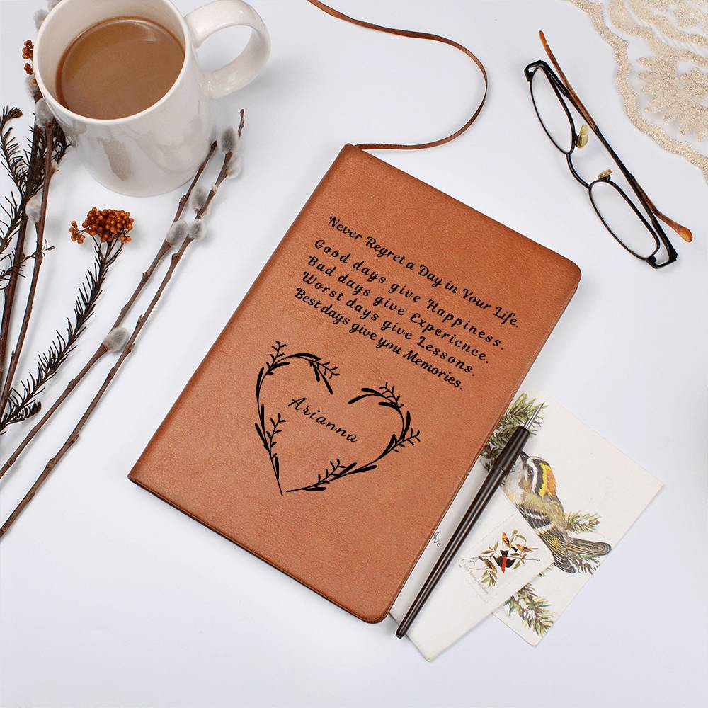 Personalize Journal with Encouragement Phrase Gift for Women, Girls, Best Friend, Christmas or Birthday Gift