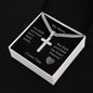 DAD CROSS NECKLACE GIFT FROM DAUGHTER SON BIRTHDAY PRESENT FOR DAD ON FATHERS DAY BIRTHDAY CHRISTMAS GIFT