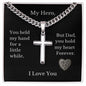 DAD CROSS NECKLACE GIFT FROM DAUGHTER SON BIRTHDAY PRESENT FOR DAD ON FATHERS DAY BIRTHDAY CHRISTMAS GIFT