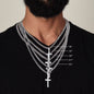 DAD CROSS NECKLACE GIFT FROM DAUGHTER SON BIRTHDAY PRESENT FOR DAD ON FATHERS DAY BIRTHDAY CHRISTMAS GIFT