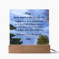 Personalized Son High School College Graduation Plaque, Square Acrylic with LED Light, Back to School Gift