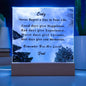 Personalized Son High School College Graduation Plaque, Square Acrylic with LED Light, Back to School Gift