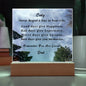 Personalized Son High School College Graduation Plaque, Square Acrylic with LED Light, Back to School Gift