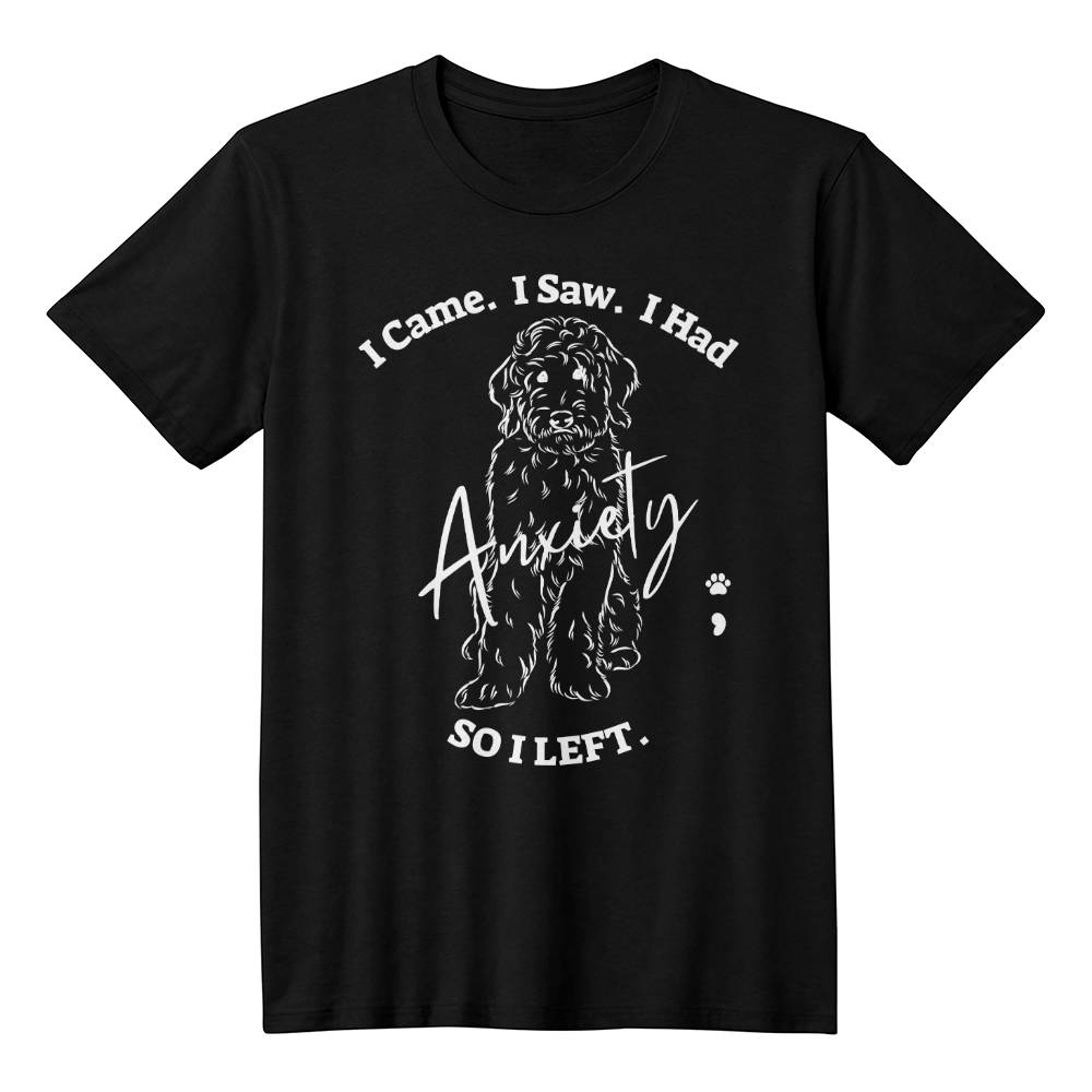 Doodle Anxiety Bella + Canvas Womens Short Sleeve T-Shirt Labradoodle