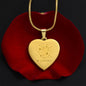 Sagittarius Personalized Zodiac Constellation Map Heart Shaped Engravable Necklace