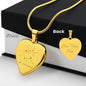 Sagittarius Personalized Zodiac Constellation Map Heart Shaped Engravable Necklace