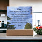 Personalized Son High School College Graduation Plaque, Square Acrylic with LED Light, Back to School Gift
