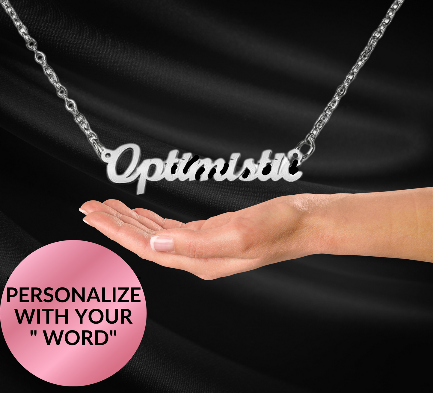 CUSTOMIZED NAME NECKLACE | Polished SS or 18K Gold Finish | 10 Characters
