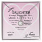 DAUGHTER | ALWAYS REMEMBER | LOVE MOM