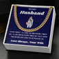 HUSBAND | I'M NOT PERFECT | Cuban Necklace