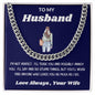 HUSBAND | I'M NOT PERFECT | Cuban Necklace