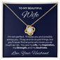 WIFE | LIFE INSPIRATION | Love Knot Necklace