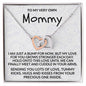 MOMMY | Bump, Gift to Mommy-to-be, From Unborn Infant, Love from Tummy, Dad to Pregnant Wife Present