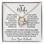 WIFE | CAN'T LIVE WITHOUT YOU | Forever Love Necklace