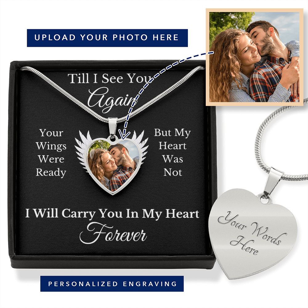 MEMORIES | IN MY HEART FOREVER | BUYER UPLOAD NECKLACE