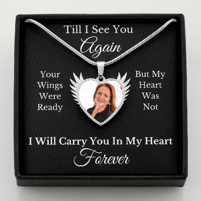MEMORIES | IN MY HEART FOREVER | BUYER UPLOAD NECKLACE
