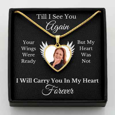 MEMORIES | IN MY HEART FOREVER | BUYER UPLOAD NECKLACE