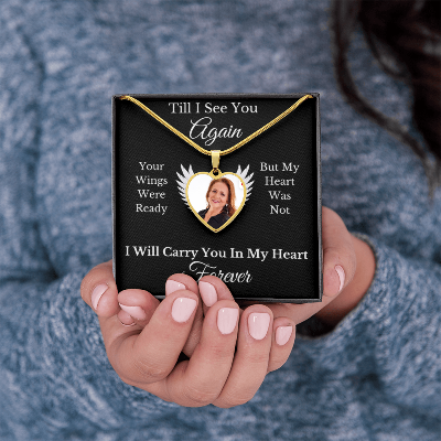 MEMORIES | IN MY HEART FOREVER | BUYER UPLOAD NECKLACE
