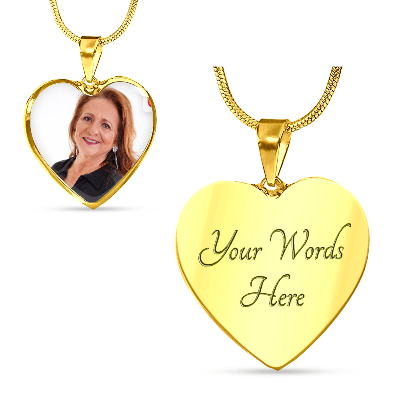MEMORIES | IN MY HEART FOREVER | BUYER UPLOAD NECKLACE