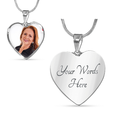 MEMORIES | IN MY HEART FOREVER | BUYER UPLOAD NECKLACE