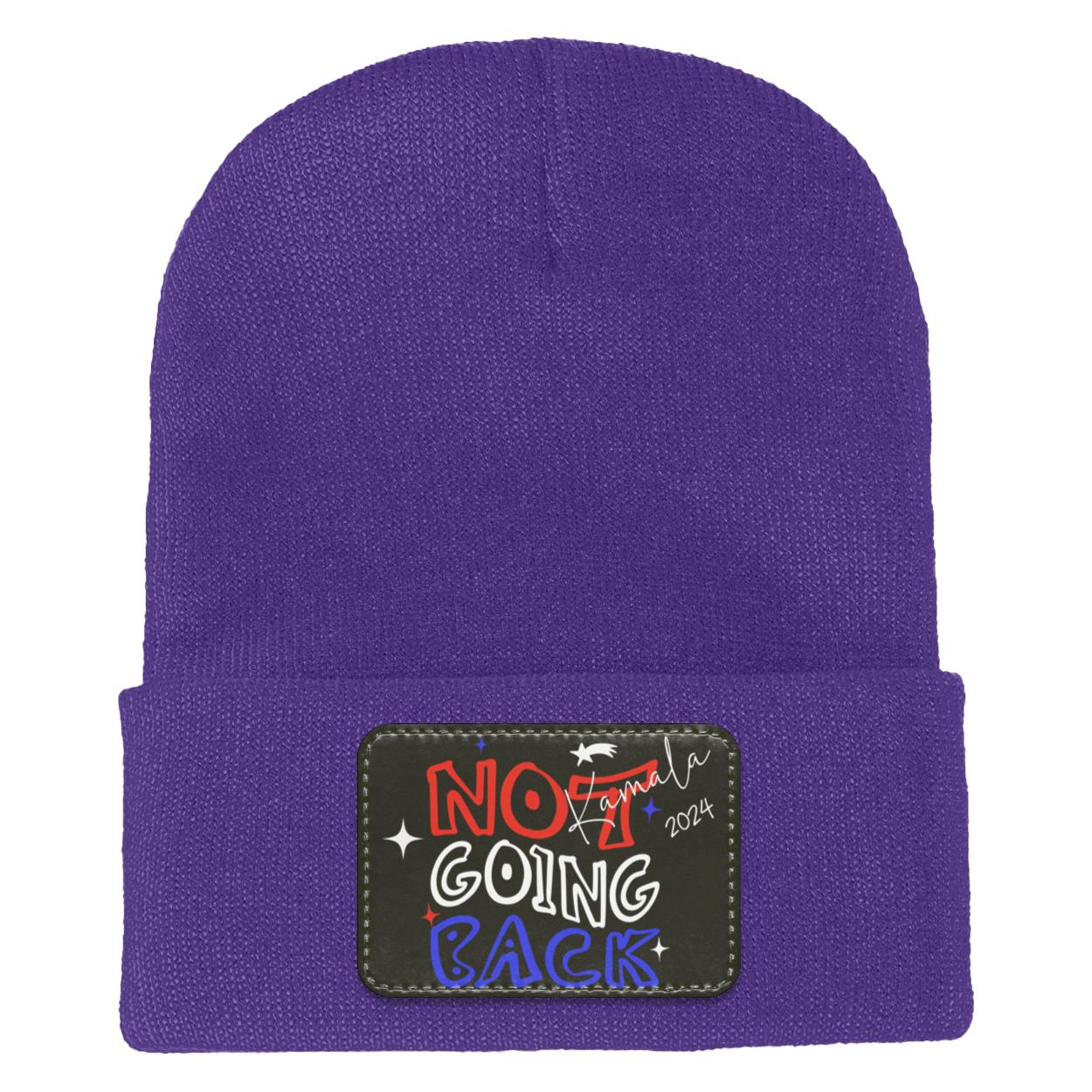 Kamala Harris "NOT GOING BACK" 2024 Adult Cuffed Knit Beanie