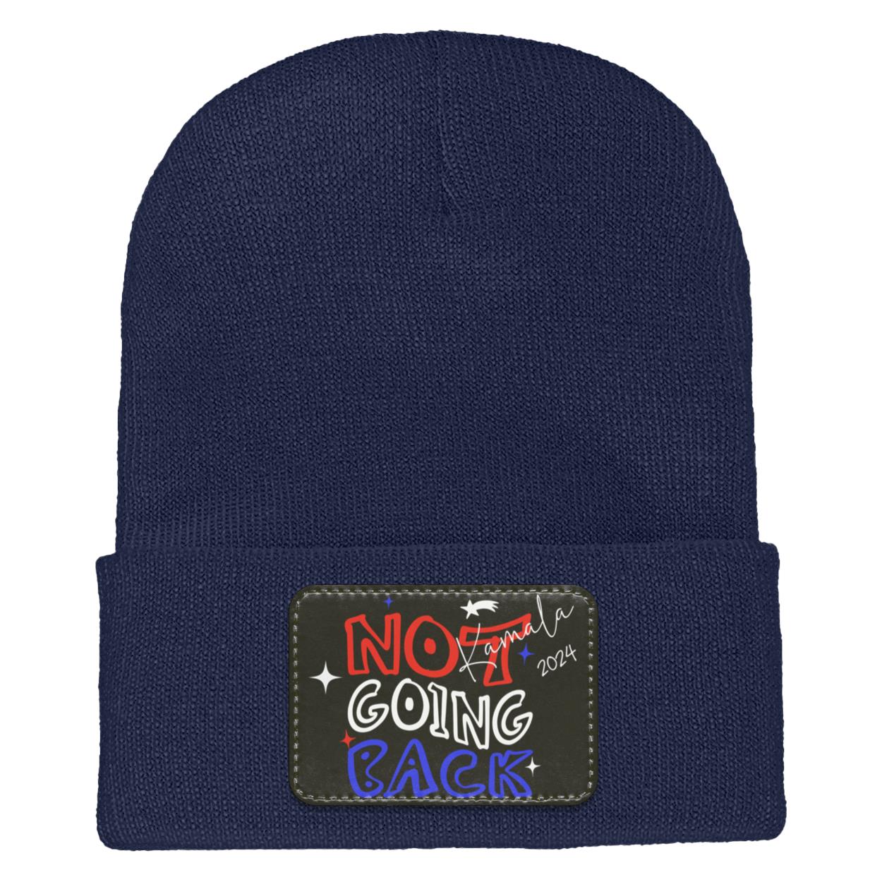 Kamala Harris "NOT GOING BACK" 2024 Adult Cuffed Knit Beanie