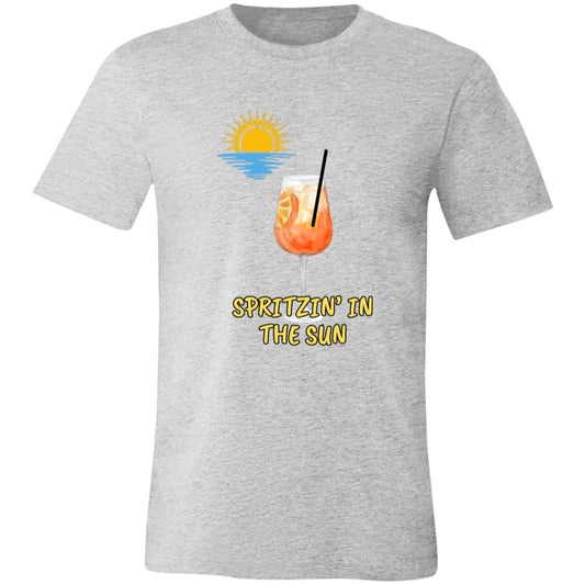 Spritzin' in the Sun Aperol Spritz Short-Sleeve Bella + Canvas Womens T-Shirt