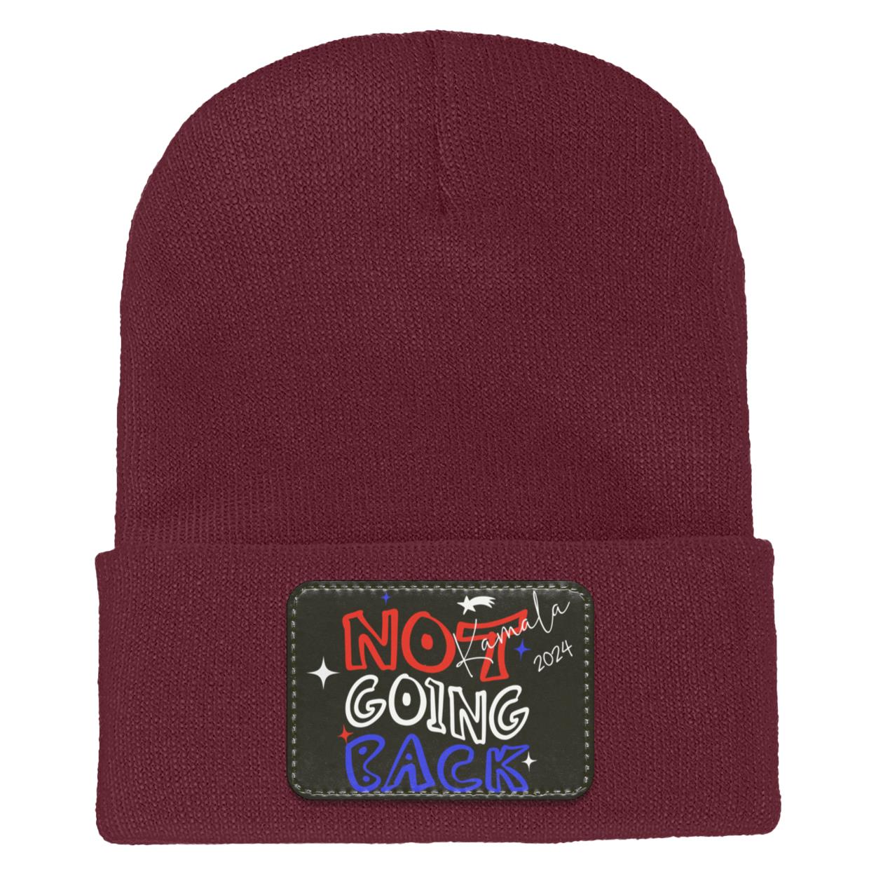 Kamala Harris "NOT GOING BACK" 2024 Adult Cuffed Knit Beanie