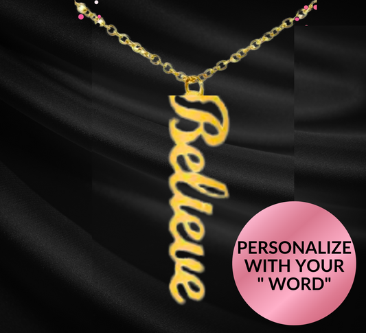 VERTICAL NAME NECKLACE - PERSONALIZED